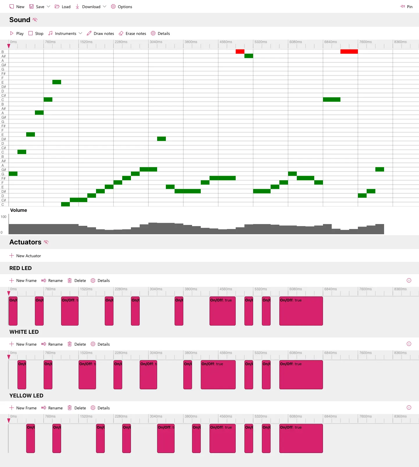 Screenshot of the homepage of the project